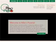 Tablet Screenshot of mikespizzacapecod.com